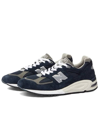 990 V2 Low Top Sneakers Navy - NEW BALANCE - BALAAN 2