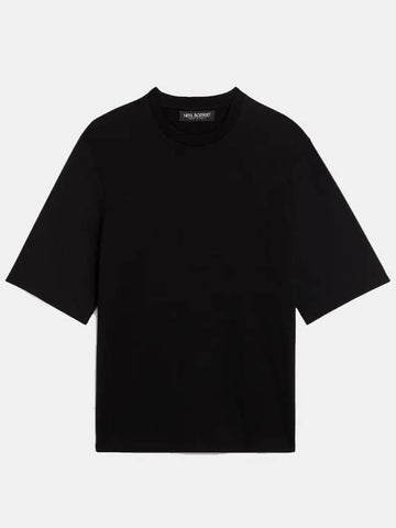 Men's Black Cotton T-Shirt BJT051CS 534S 0101 - NEIL BARRETT - BALAAN 1