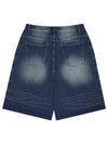 Domingo Washing Bermuda Denim Shorts Deep Blue - MOO - BALAAN 3