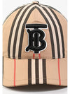 TB Monogram Stripe Cotton Ball Cap Beige - BURBERRY - BALAAN 3