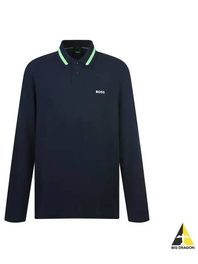 Line point logo long sleeve polo shirt 50476443 404 - BOSS - BALAAN 1