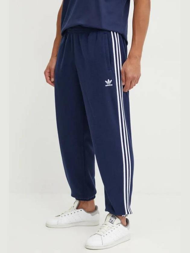 3 Stripe Fleece Track Pants Navy - ADIDAS - BALAAN 3