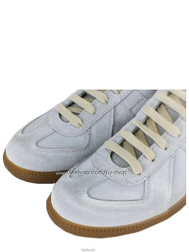 Women's Suede Replica German Army Low Top Sneakers Gray - MAISON MARGIELA - BALAAN 5