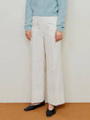 Aude Turn Up Cuff Straight Pants Ivory - LESEIZIEME - BALAAN 2