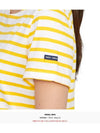 Etrille Striped Short Sleeve T-Shirt White Yellow - SAINT JAMES - BALAAN 9