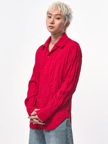 Seawear Crinkle Linen Shirt Red - C WEAR BY THE GENIUS - BALAAN 1