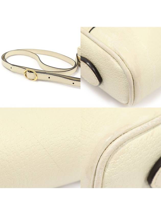 719885 White leather enamel GG logo WEB Ophidia mini cross bag - GUCCI - BALAAN 6