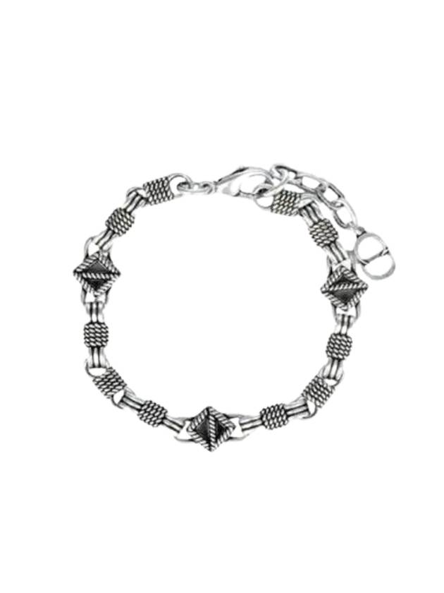 CD Diamond Buffalo Bracelet Silver - DIOR - BALAAN 1