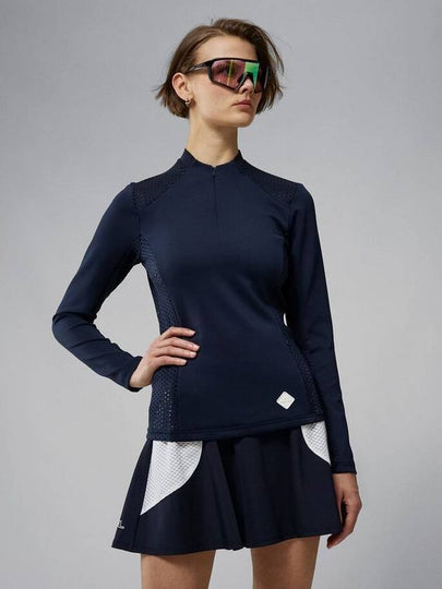 Betty Mid Layer Long Sleeve T-Shirt Navy - J.LINDEBERG - BALAAN 2