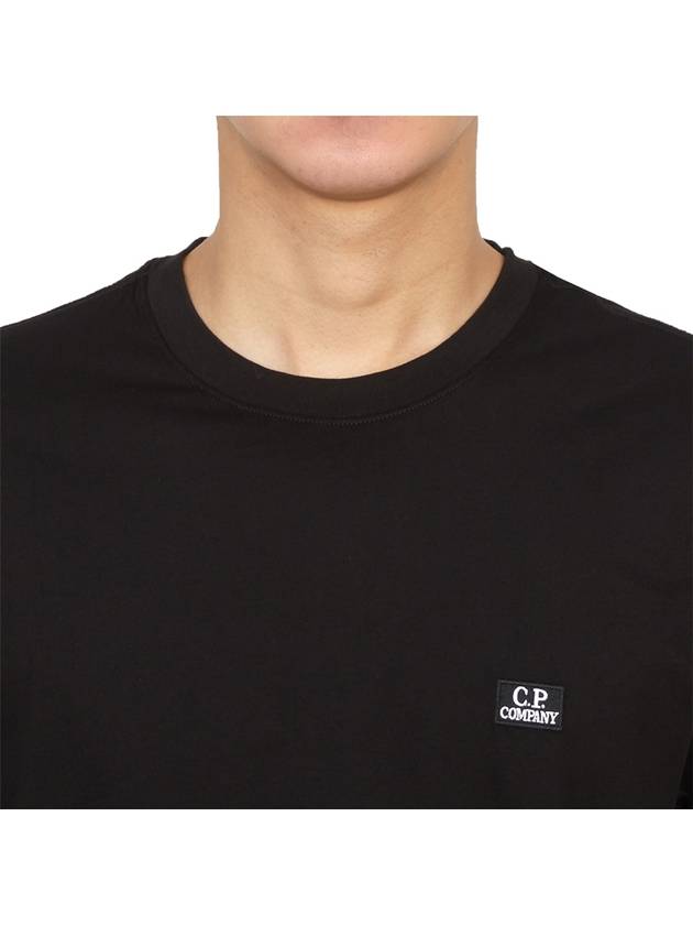 Logo Short Sleeve T-Shirt Black - CP COMPANY - BALAAN 6