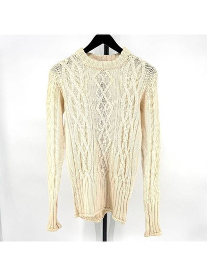 Aran Cable Baeksamseon Women s Knit Sweater - THOM BROWNE - BALAAN 2