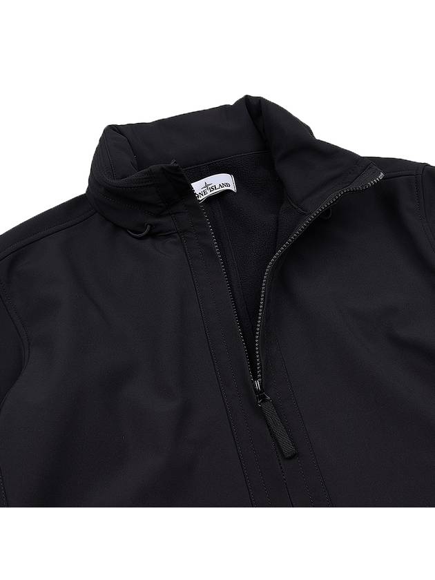 Soft Shell RE Dye Technology Light Weight Zip-up Jacket Black - STONE ISLAND - BALAAN 8