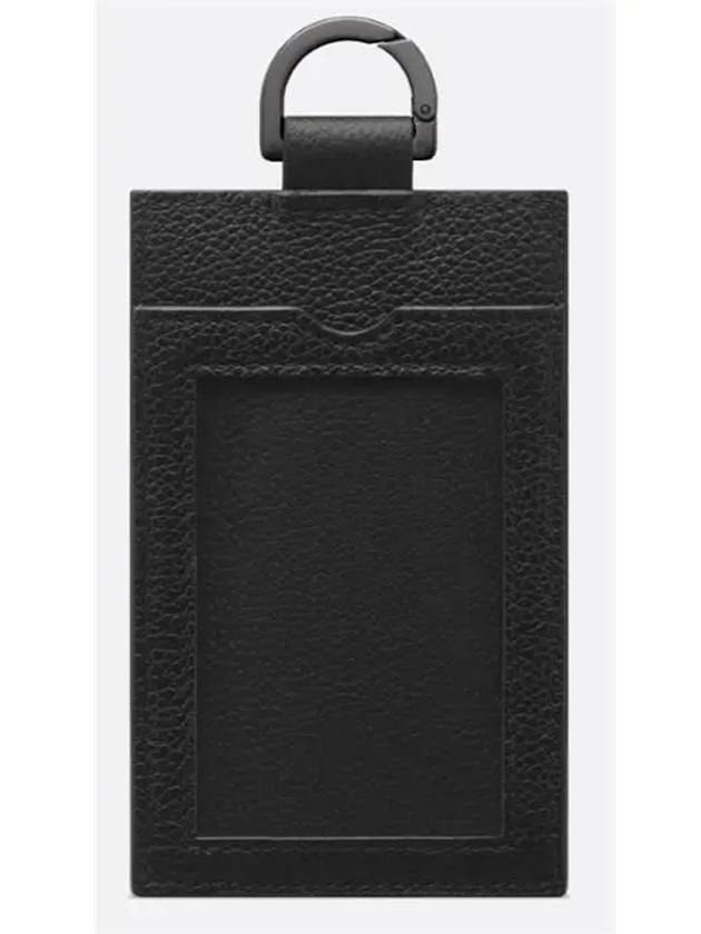 Vertical Gravity Leather Card Wallet Black - DIOR - BALAAN 3