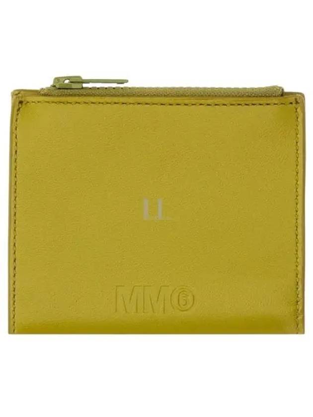 Logo Zip-Up Round Bi-Fold Half Wallet Yellow - MAISON MARGIELA - BALAAN 2