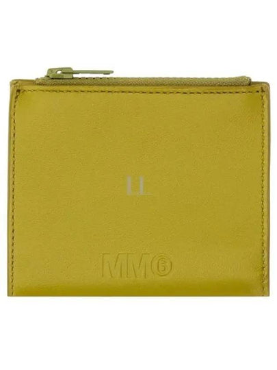 Logo Zip-Up Round Bi-Fold Half Wallet Yellow - MAISON MARGIELA - BALAAN 2