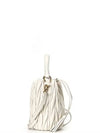 Matelasse Nappa Leather Bucket Bag White - MIU MIU - BALAAN 3