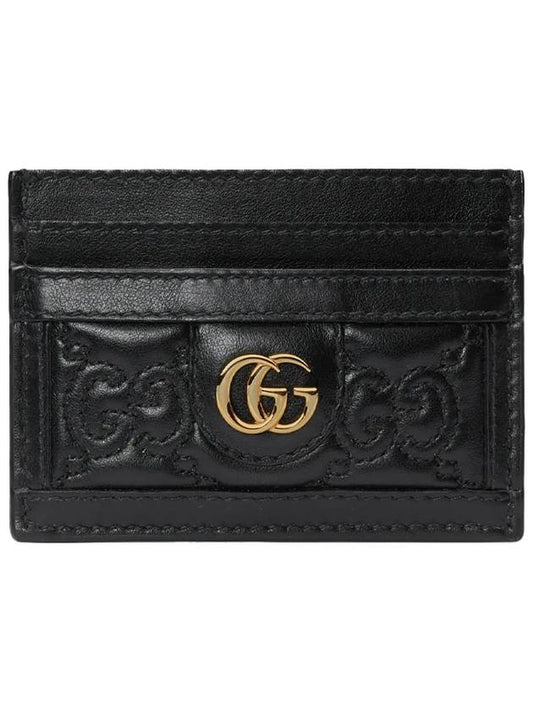 GG Materasse card wallet black - GUCCI - BALAAN.