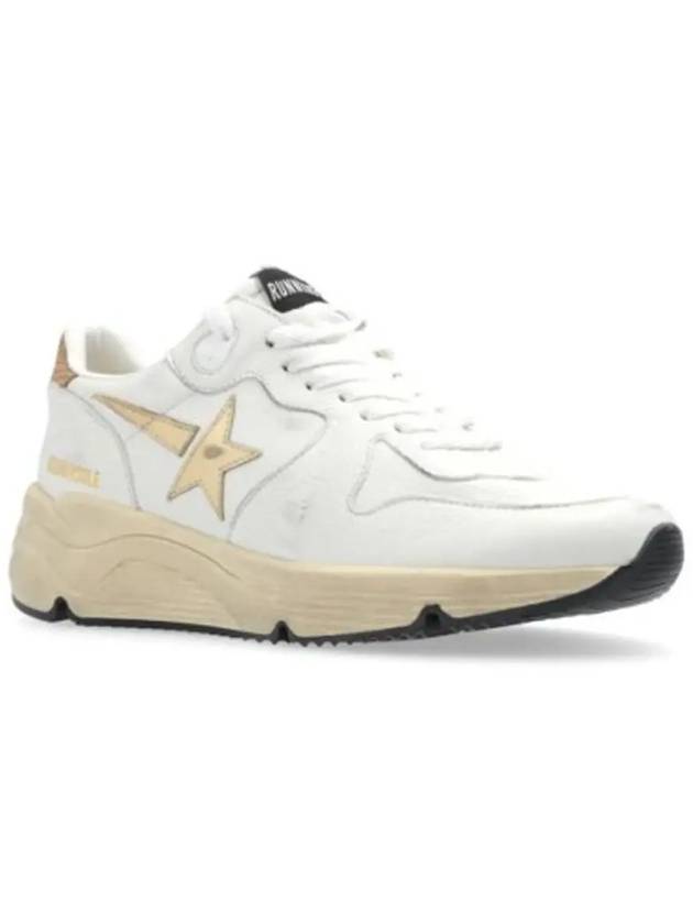 Running Sole Sports Low Top Sneakers Gold White - GOLDEN GOOSE - BALAAN 3