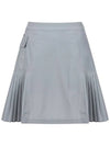 1st Side pleated miniskirt MW3MS245LGY - P_LABEL - BALAAN 10