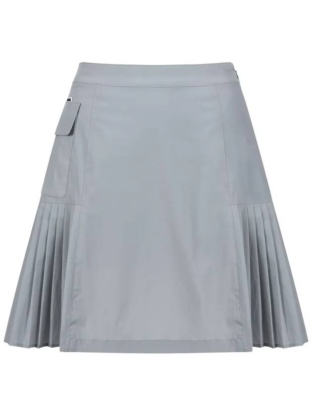 1st Side pleated miniskirt MW3MS245LGY - P_LABEL - BALAAN 10