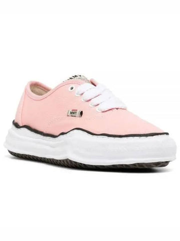 24 A02FW704 Pink Baker OG Sole Canvas Low Top Sneakers - MIHARA YASUHIRO - BALAAN 1