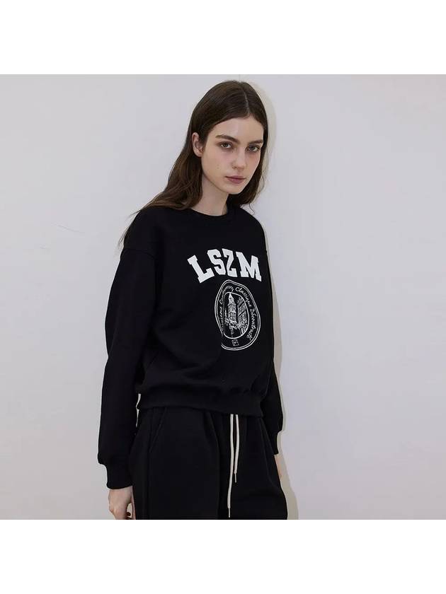 Logo Crewneck Sweatshirt Black - LESEIZIEME - BALAAN 7