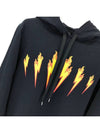 Unisex Lightning Thunderbolt Hooded Sweatshirt PBJS447A - NEIL BARRETT - BALAAN 2