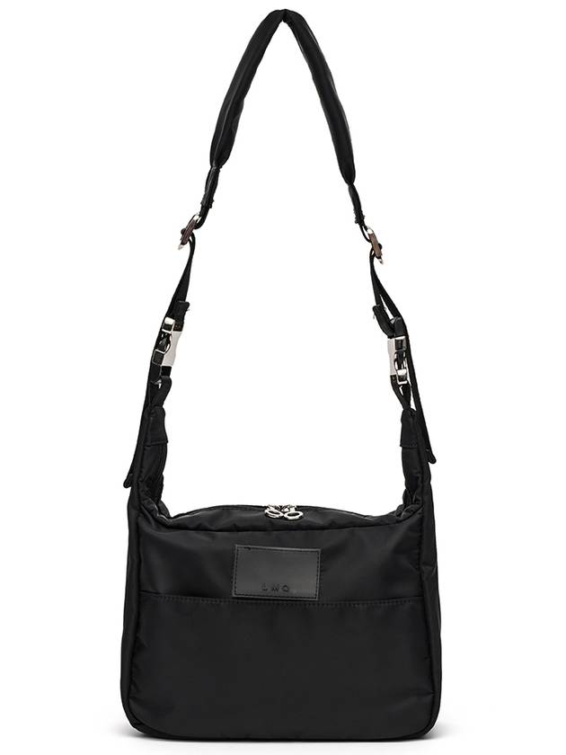 Buckle two-pocket shoulder and crossbag travel bag black - LE MASQUE - BALAAN 3