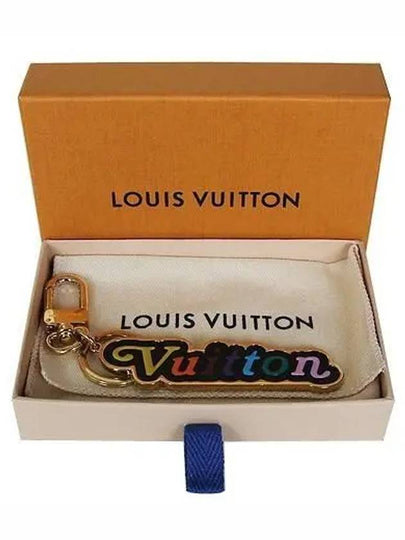 M63747 Gold Initial New Wave Bag Charm Key Holder - LOUIS VUITTON - BALAAN 2