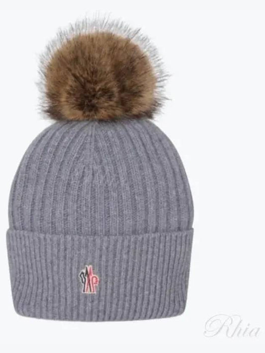 3B00019 M1213 986 Logo Patch Foam Beanie - MONCLER - BALAAN 1