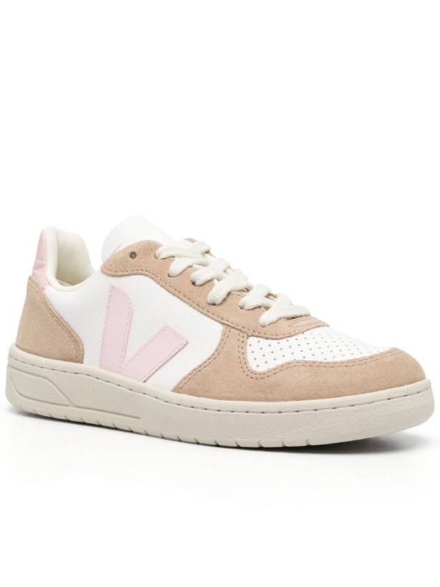 V-10 Chromefree Leather Sneakers - VEJA - BALAAN 2