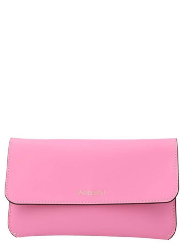 Logo Print Small Shoulder Bag Pink - JW ANDERSON - BALAAN 1