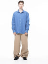 Men s M243SH01BL Standard Polygon Pocket Shirt Royal Blue - CHANCE'S NOI - BALAAN 5