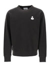 Mike Logo Cotton Sweatshirt Black - ISABEL MARANT - BALAAN 1