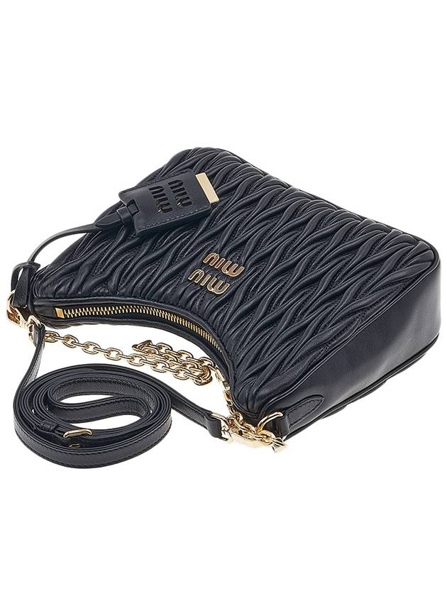 Matelasse Nappa Leather Shoulder Bag Black - MIU MIU - BALAAN 5