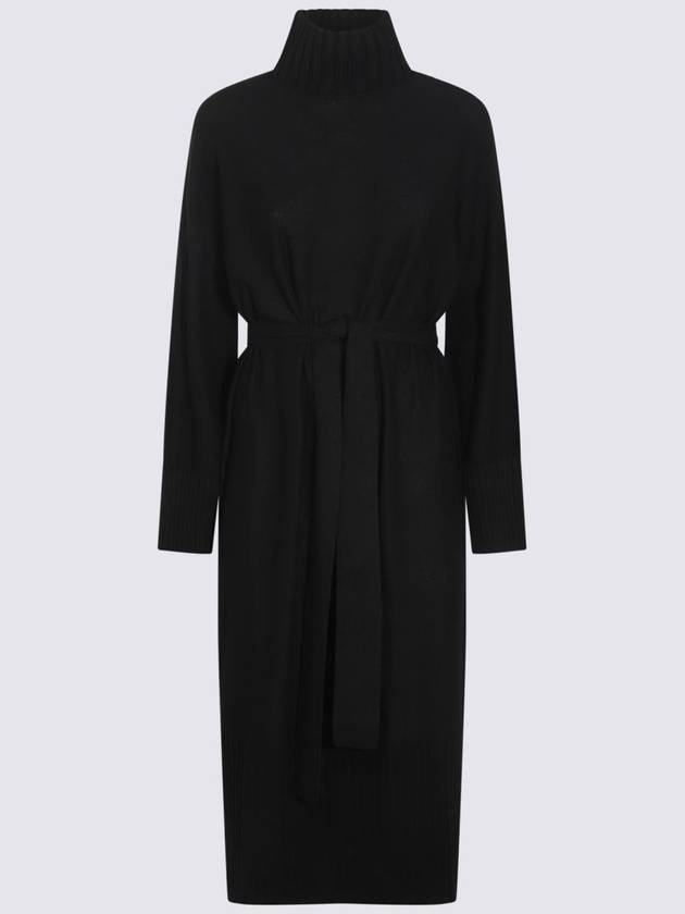 Antonelli Black Wool Blend Dress - ANTONELLI - BALAAN 1