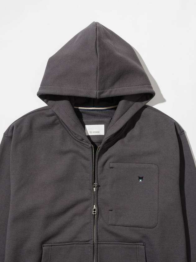 Heavy hooded zip-up gray - UJBECOMING - BALAAN 5