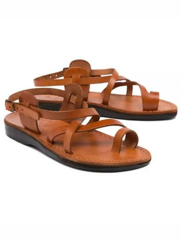 SANDALS NO 6 The Good Shepherd Buckle Honey - JERUSALEM - BALAAN 1