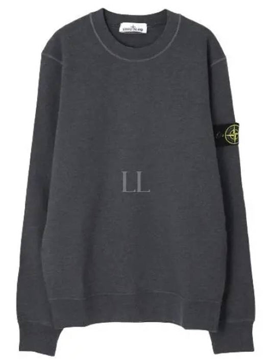 Compass Patch Crew Neck Sweatshirt Grey - STONE ISLAND - BALAAN 2