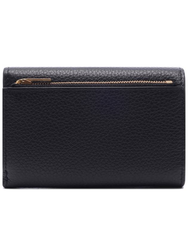 Continental Tri-Fold Classic Grain Half Wallet Black - MULBERRY - BALAAN 5