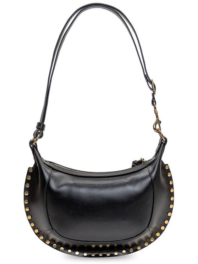 Oskan Moon Leather Shoulder Bag Black - ISABEL MARANT - BALAAN 4