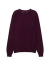 Evans Logo Crew Neck Knit Top Dark Plum - ISABEL MARANT - BALAAN 2