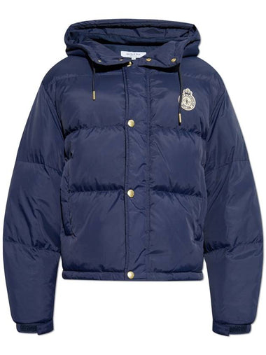 Sporty & Rich Puffer Jacket From The Countryside Collection, Unisex, Navy Blue - SPORTY & RICH - BALAAN 1