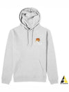 Fox Head Logo Hoodie Grey - BARBOUR - BALAAN 2