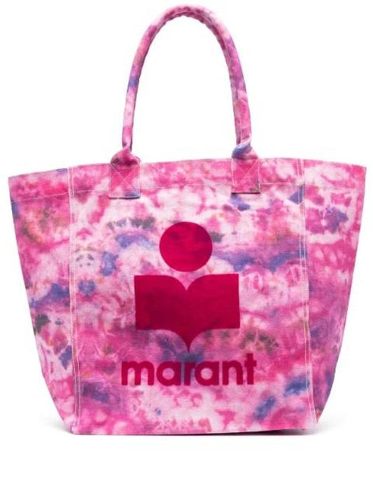 Yenky Logo Print Cotton Tote Bag Pink - ISABEL MARANT - BALAAN 1