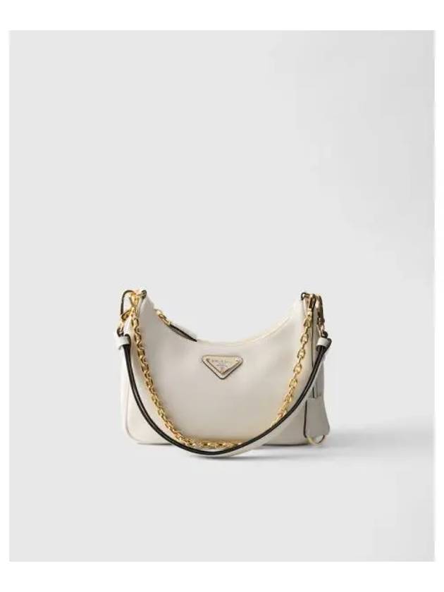 Re edition leather mini bag white 285923 - PRADA - BALAAN 1