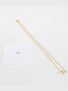 Mini Pop H Pendant Necklace Gold Blanc White - HERMES - BALAAN 4