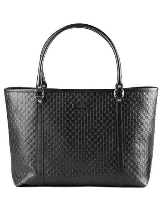 Microguccissima GG Leather Tote Bag Black - GUCCI - BALAAN 2