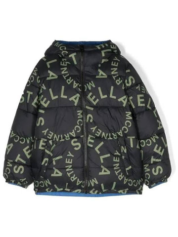 Stella Kids Multi Logo Reversible Padded Jacket - STELLA MCCARTNEY - BALAAN 1