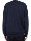 Cotton Crew Neck Sweatshirt Navy - STONE ISLAND - BALAAN 4